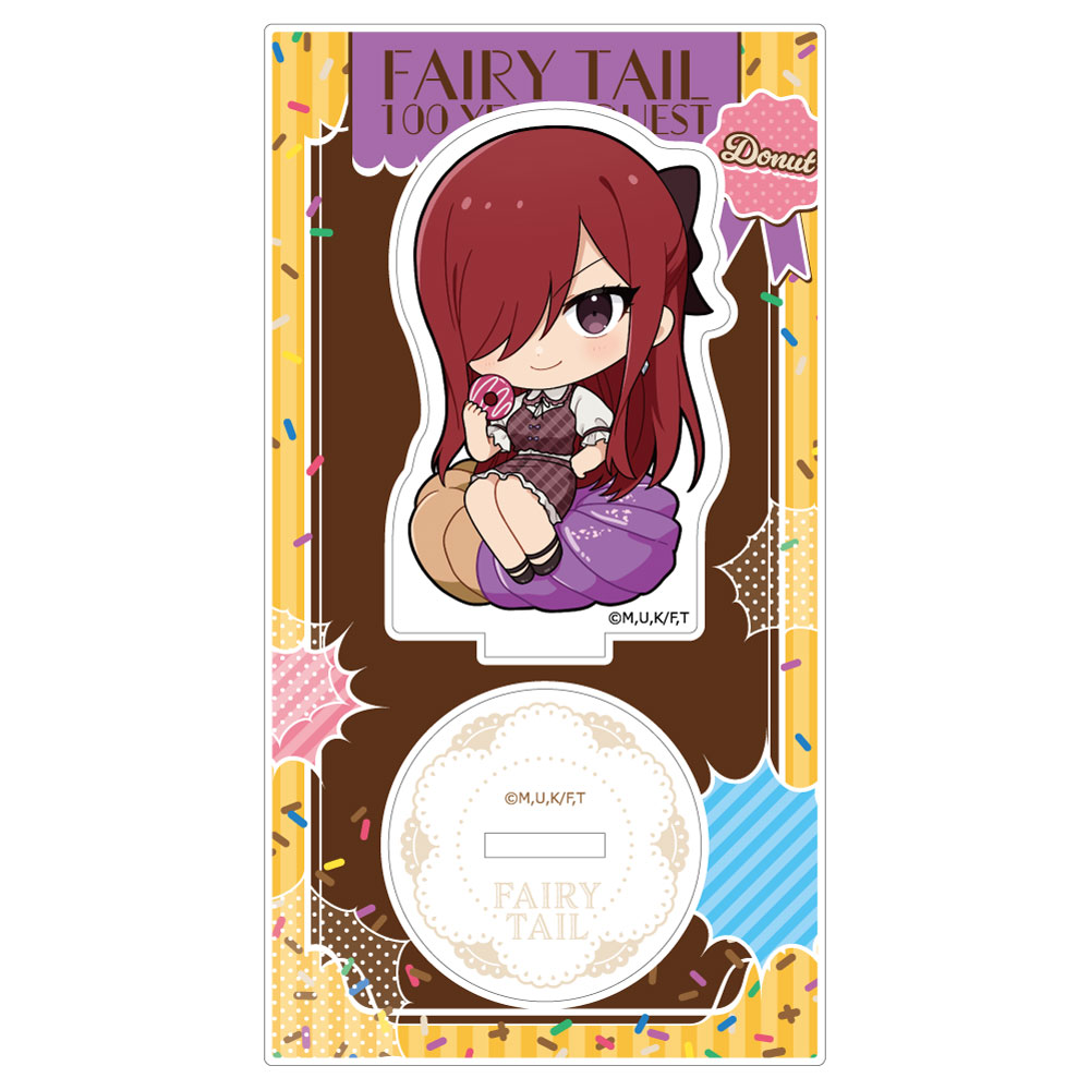 FAIRY TAIL　100年クエスト　エルザ　グッズ　セット FAIRY TAIL 100年クエスト]アクリルスタンド（エルザ／ドーナツ