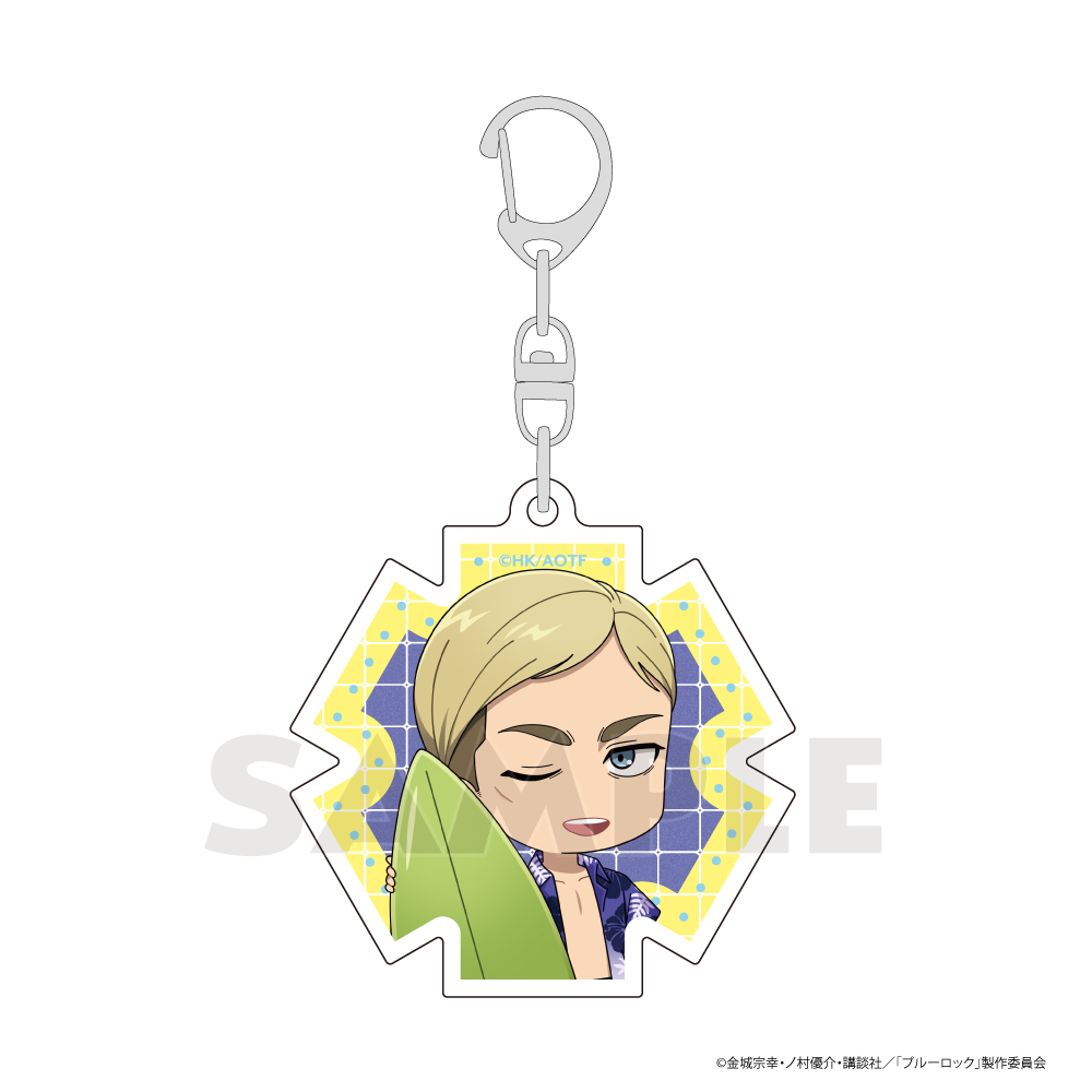 進撃の巨人]アクリルキーホルダー（エルヴィン／バカンス